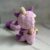 Pure handmade purple dinosaur set