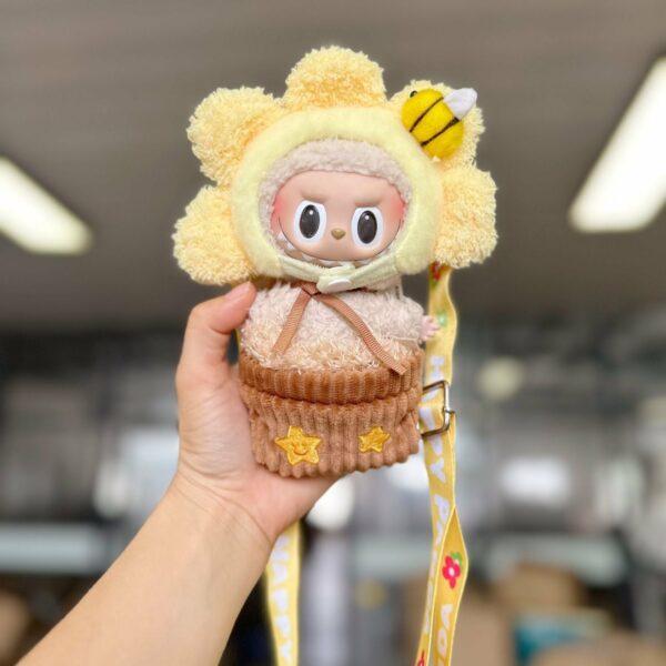 Labubu Doll Clothes - Sunflower Pattern Outfit 17cm - Image 5