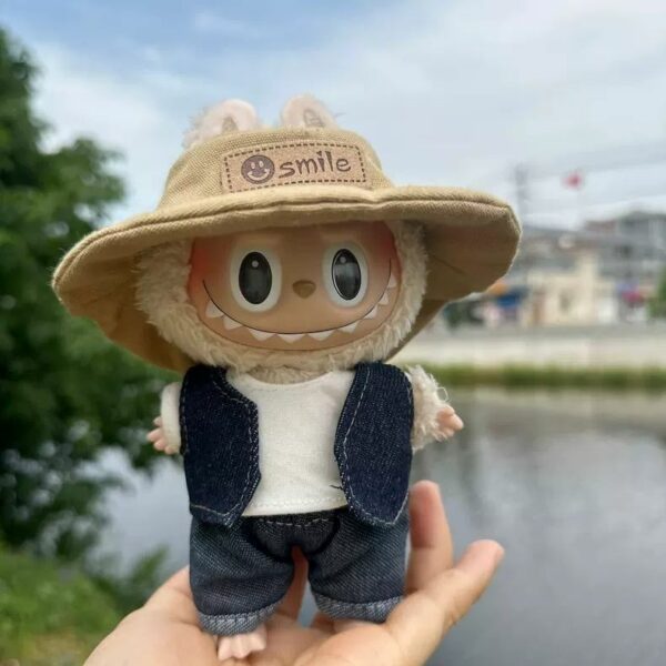 Labubu Photographer Doll Clothes Summer Keychain Set - Image 3