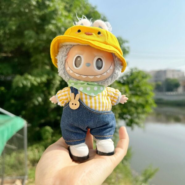 Labubu Photographer Doll Costume Set 17cm Keychain - Image 17