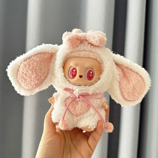 Labubu Keychain Heart Hat Water Bottle Romper Set - Image 9