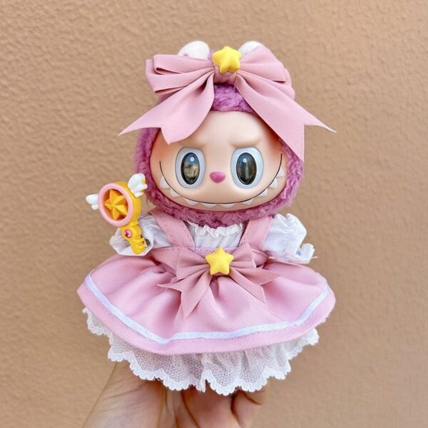 Labubu 17cm Sakura Costume Set Keychain - Image 6