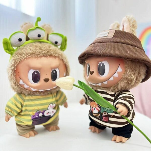 38cm Labubu Doll Clothes Plush Toy Dress Up Outfit