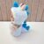 Pure handmade blue dinosaur set