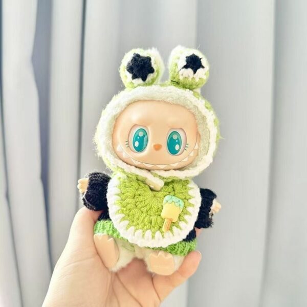 Labubu First Second Generation Doll Knit Sweater Hat Outfit - Image 14