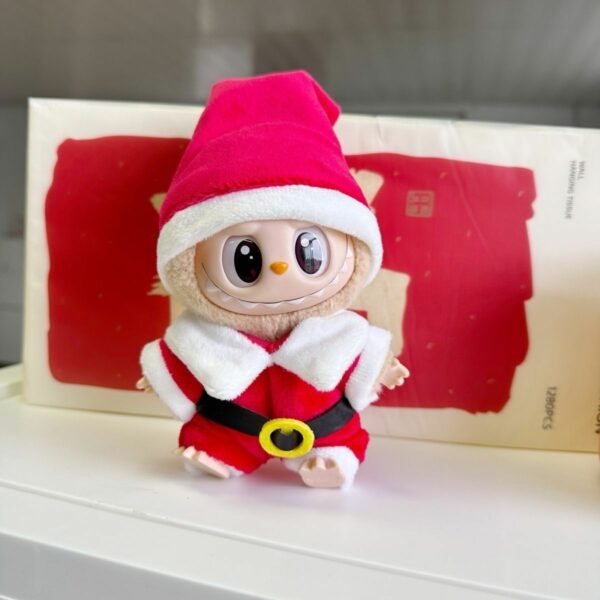 Labubu Blind Box Doll Clothes Christmas Belt Outfit Set - Image 3