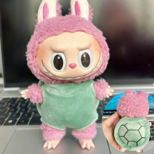 Labubu 17cm Blind Box Doll Clothes Spring Series Keychain - Image 12