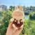 Brown saliva pocket bear overalls