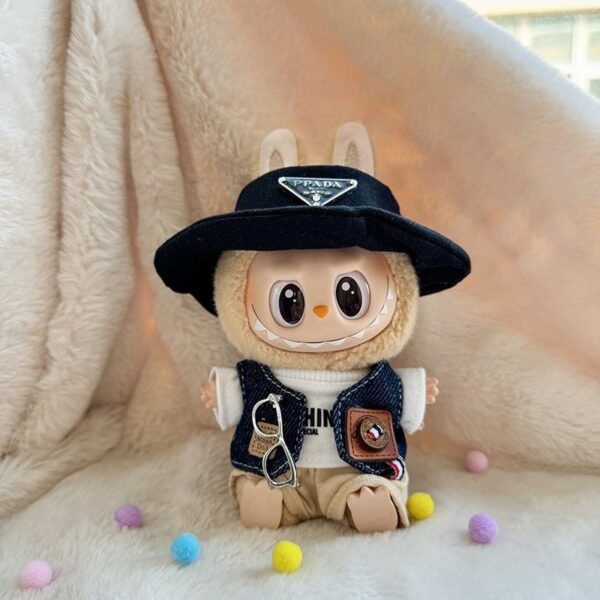 Labubu Keychain Doll Clothes Vintage Party Vest - Image 8