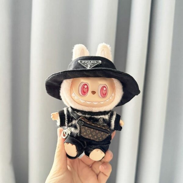 Labubu First Second Generation Doll Striped Outfit Set - Image 2
