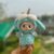 Pure handmade blue lop-eared rabbit set