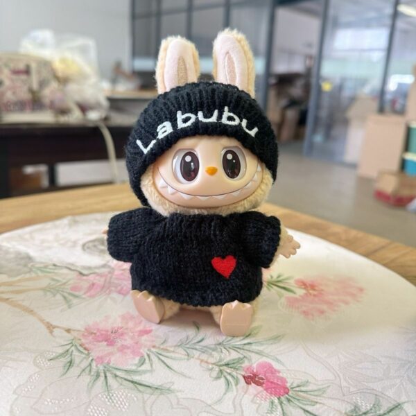 Labubu Party Series Gen 2 Blind Box Heart Sweater & Hat Doll Outfit - Image 2