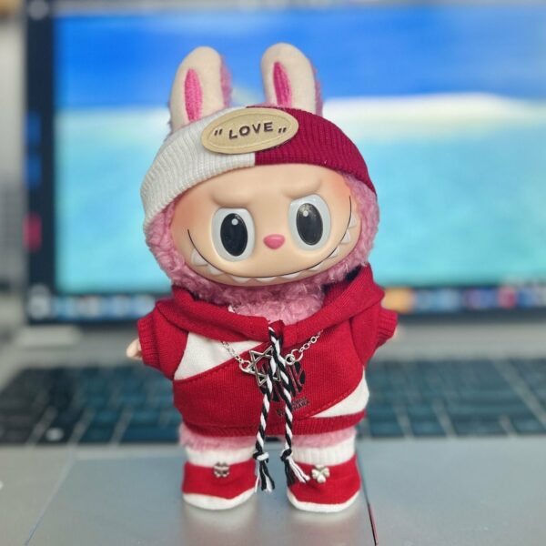 Labubu Time to Chill 15cm Doll Clothes Keychain Accessory - Image 15