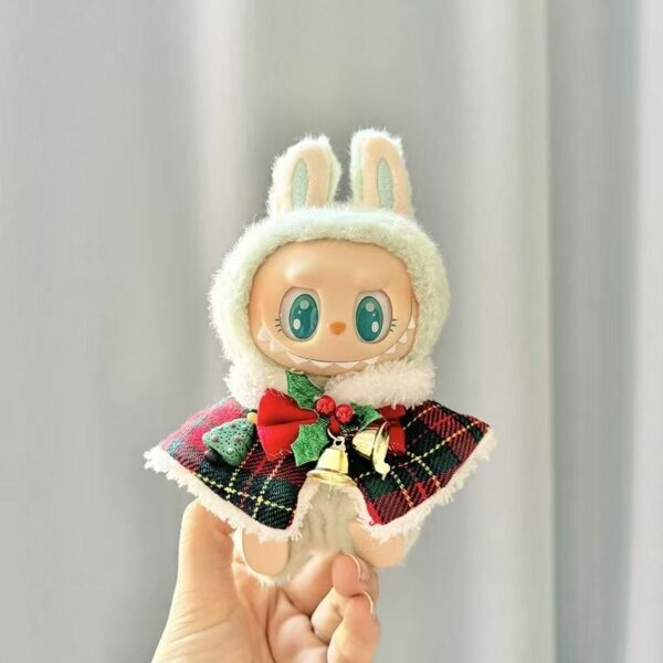 Labubu Keychain Christmas Reindeer Cape Outfit - Image 6