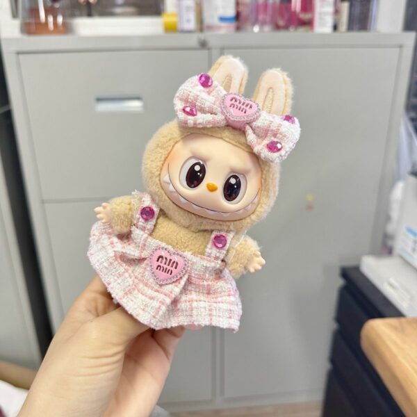 Labubu 15cm Sitting Doll Fashion Clothes Set - Image 2