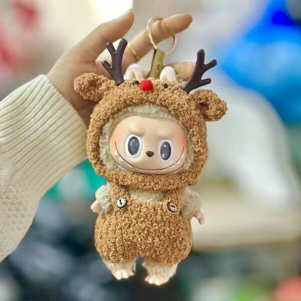 Labubu 17cm Doll Dinosaur Onesie Christmas Costume - Image 8