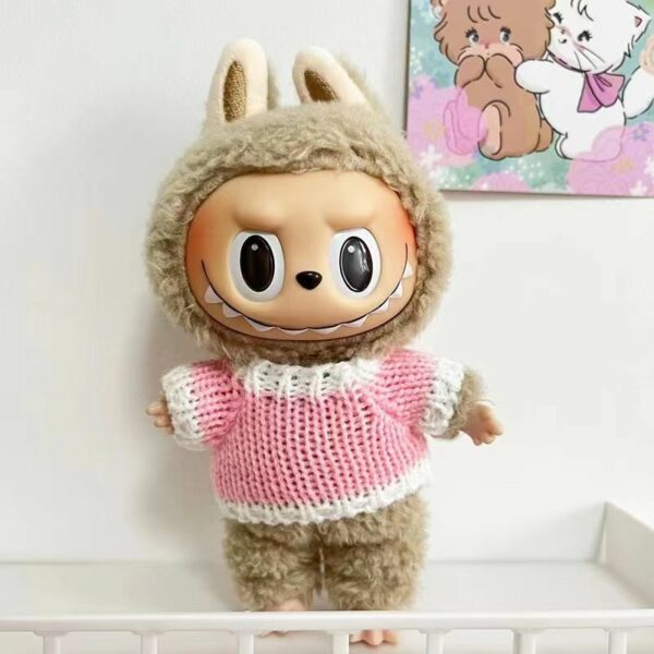 Labubu 15cm Doll Clothes Spring Sweater Dress Set - Image 28