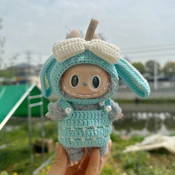 Handmade Knitted Labubu Doll Clothes 15-17cm Custom Outfit - Image 6
