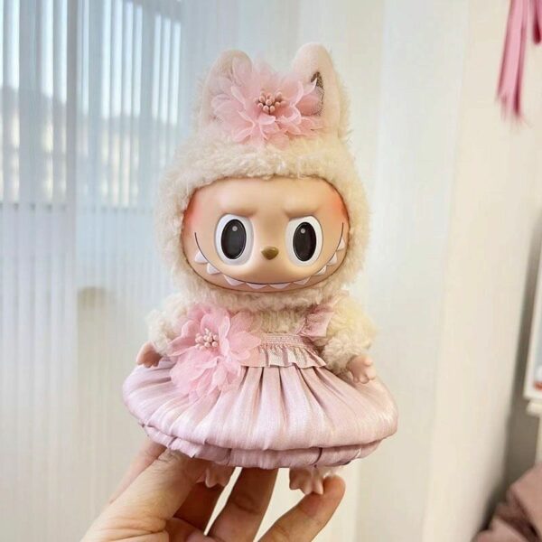 Doll Clothes Pearl Suspender Skirt Dress Outfit for Labubu 17cm - Image 37