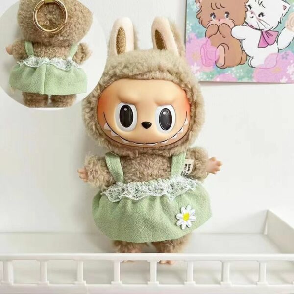 Labubu 15cm Doll Clothes Spring Sweater Dress Set - Image 17