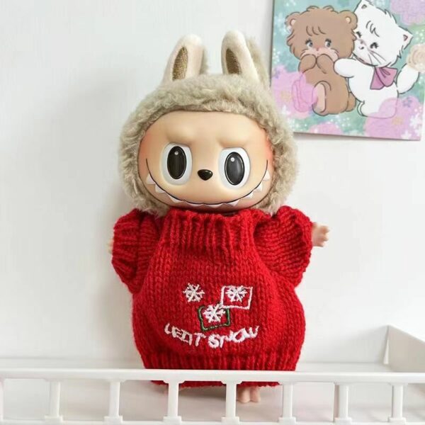 Labubu 15cm Doll Clothes Spring Sweater Dress Set - Image 29