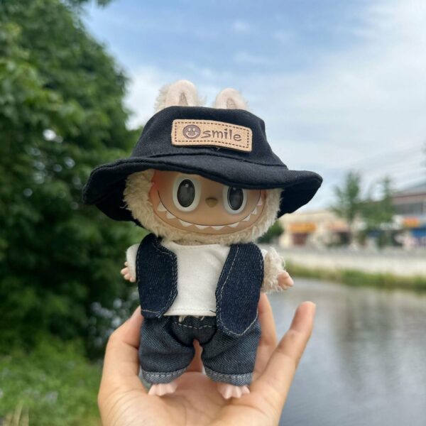 Labubu Photographer Doll Costume Set 17cm Keychain - Image 13