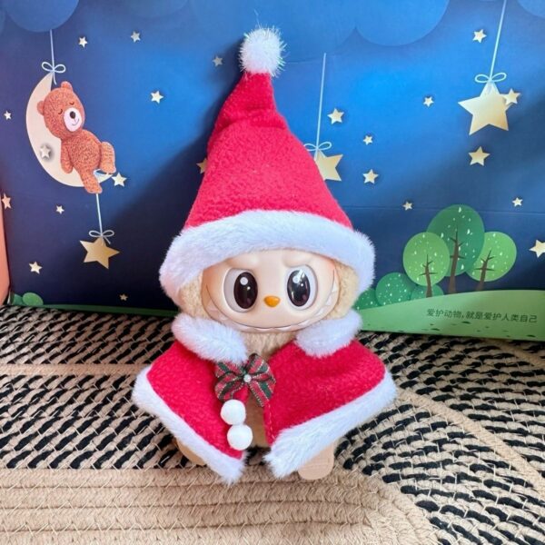 Labubu Doll Christmas Cape and Hat Costume Accessory - Image 5