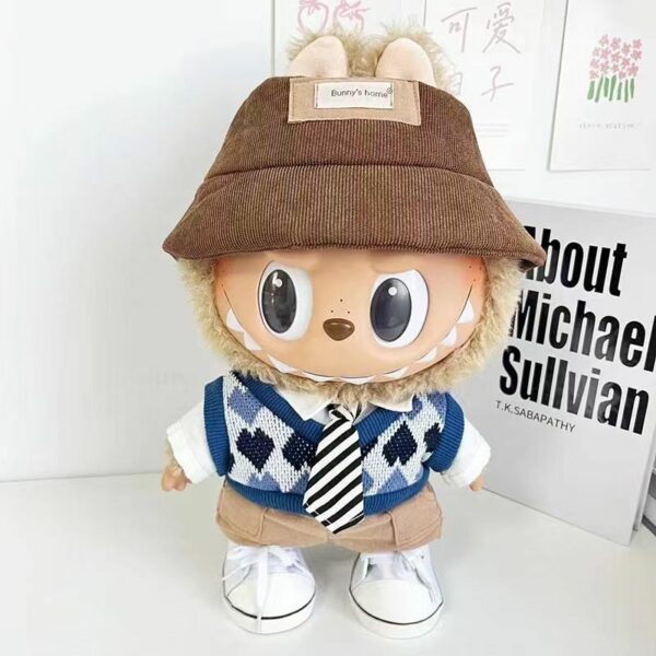 Labubu 38cm Doll Clothes Hamburger Snowman Outfit Replacement Set - Image 18
