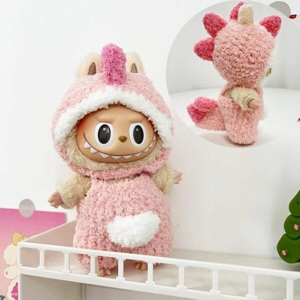 Labubu 17cm Doll Pearl Strap Dress Outfit Set - Image 24