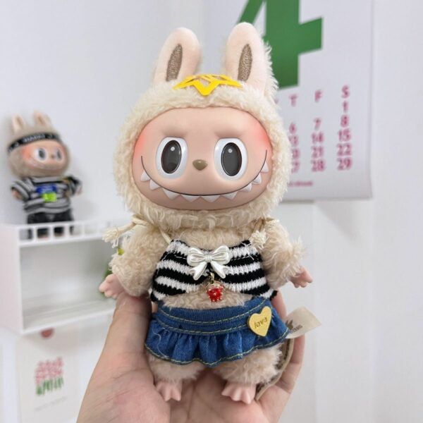 Labubu 17cm Beach Style Doll Dress with Necklace - Image 11