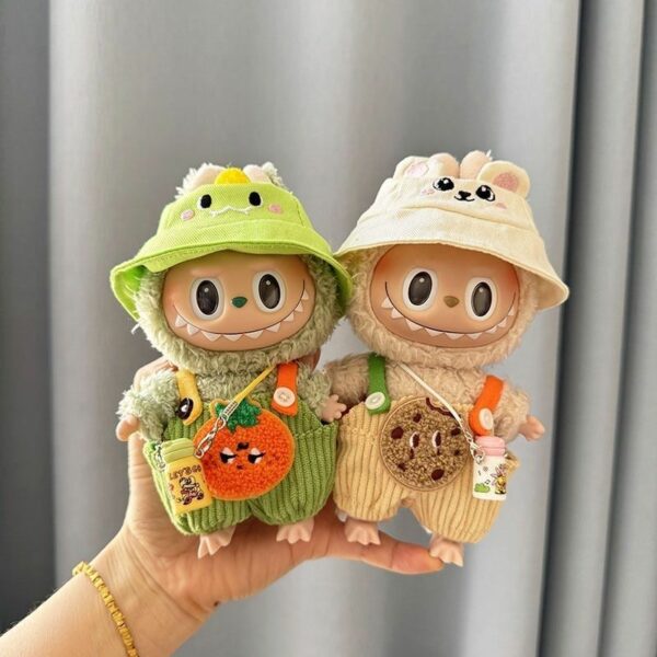 Labubu Keychain Doll Clothes Fruit Animal Overalls - Image 5