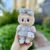 White princess shoes + pendant white colorful fragrance + white small c bag