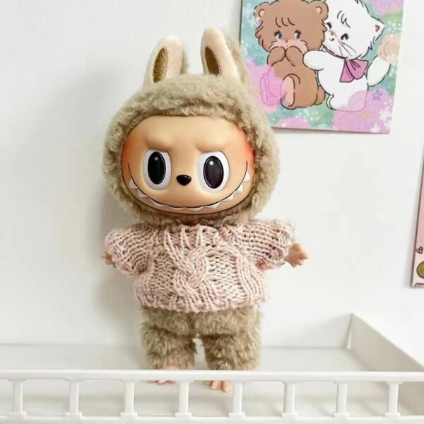 Labubu 15cm Doll Clothes Spring Sweater Dress Set - Image 31