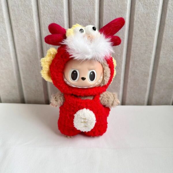 Labubu Doll Chinese New Year Lion Dance Outfit Set - Image 7