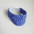 Blue and White Grid Stretch Cap