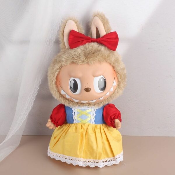 Labubu 38cm Plush Doll Dress MOKOKO Pink Tulip Outfit - Image 13