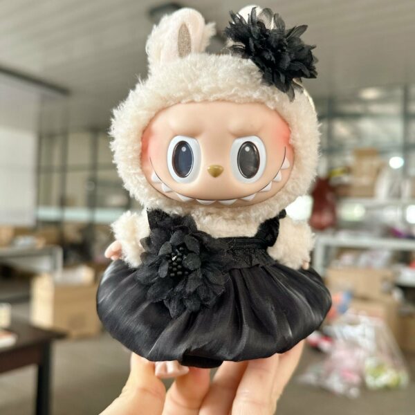 Doll Clothes Pearl Suspender Skirt Dress Outfit for Labubu 17cm - Image 36