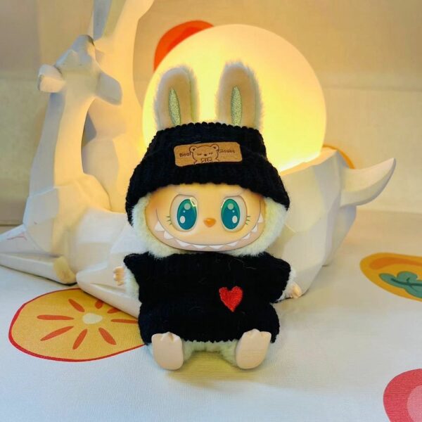 Labubu First Second Generation Doll Knit Sweater Hat Outfit - Image 11