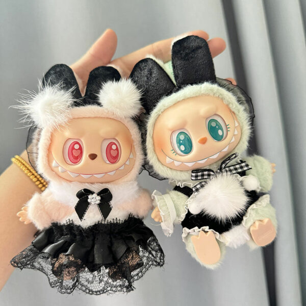Labubu 17cm Macaron Blind Box Pop Mart Doll Clothes Accessory - Image 3