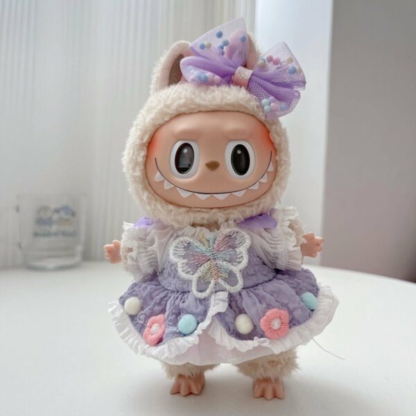 Labubu 17cm Macaron Chinese Style Blind Box Doll Clothes Set - Image 8