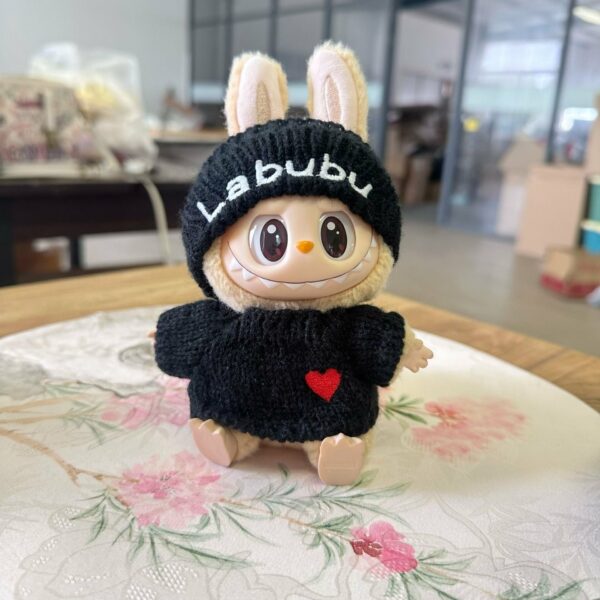 Labubu First Second Generation Doll Knit Sweater Hat Outfit - Image 9