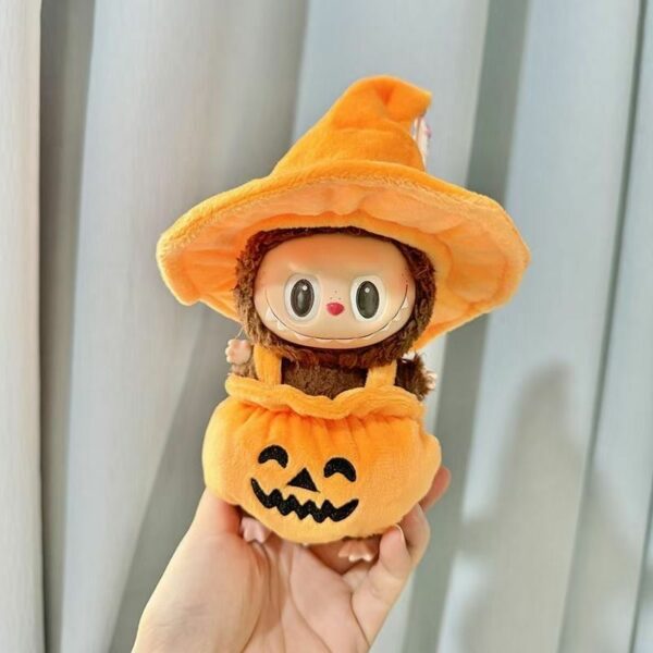 Labubu Halloween Pumpkin Doll Outfit with Hat - Image 5