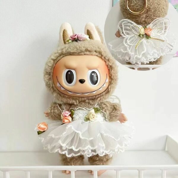 Labubu 15cm Doll Clothes Spring Sweater Dress Set - Image 14