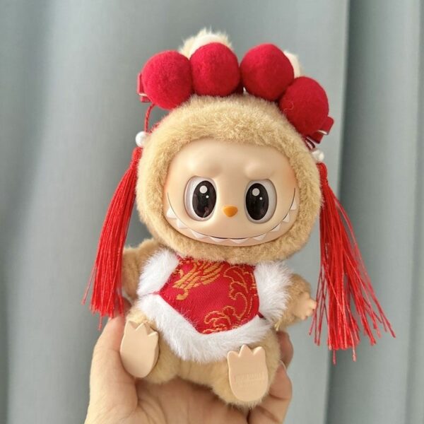 Labubu Doll Christmas Cape and Hat Costume Accessory - Image 8