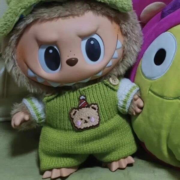 Labubu 38cm Doll Clothes Hamburger Snowman Outfit Replacement Set - Image 16