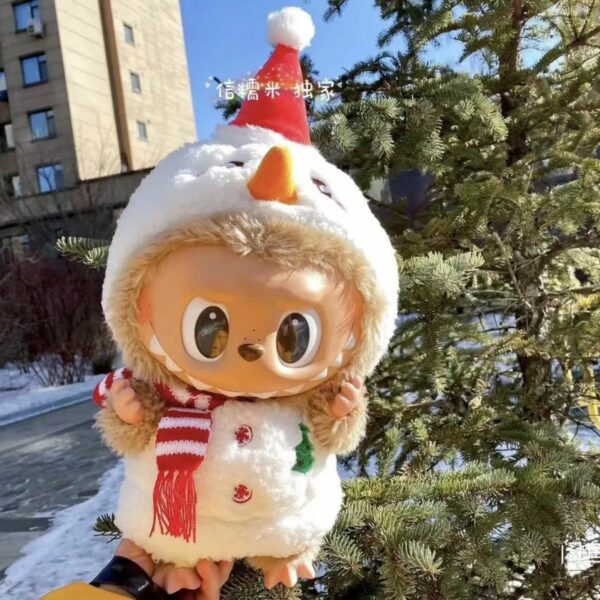 Labubu 38cm Doll Clothes Hamburger Snowman Outfit Replacement Set - Image 7