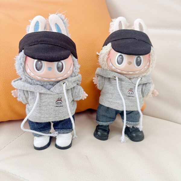 Labubu 17cm Doll Clothes Sports Casual Outfit Set