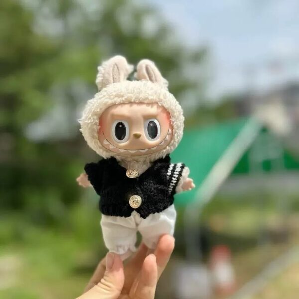 Labubu 17cm Doll Knit Sweater Pants Set Macaron Series - Image 29