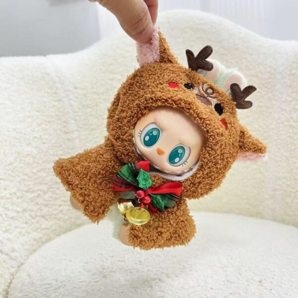 Labubu Keychain Christmas Reindeer Cape Outfit - Image 8
