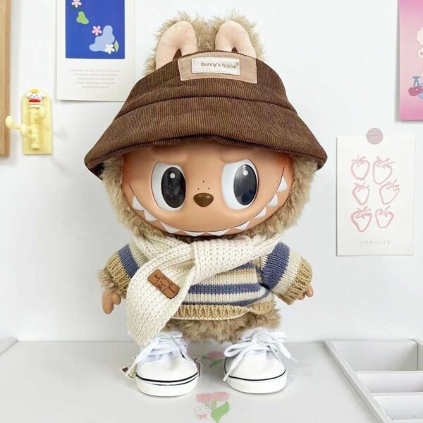 Labubu 38cm Plush Doll Dress MOKOKO Pink Tulip Outfit - Image 3